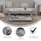 Flash Furniture Aspen Gray Coffee Table with Black Metal Accents ZG-037-LTGY-GG - alternate 9